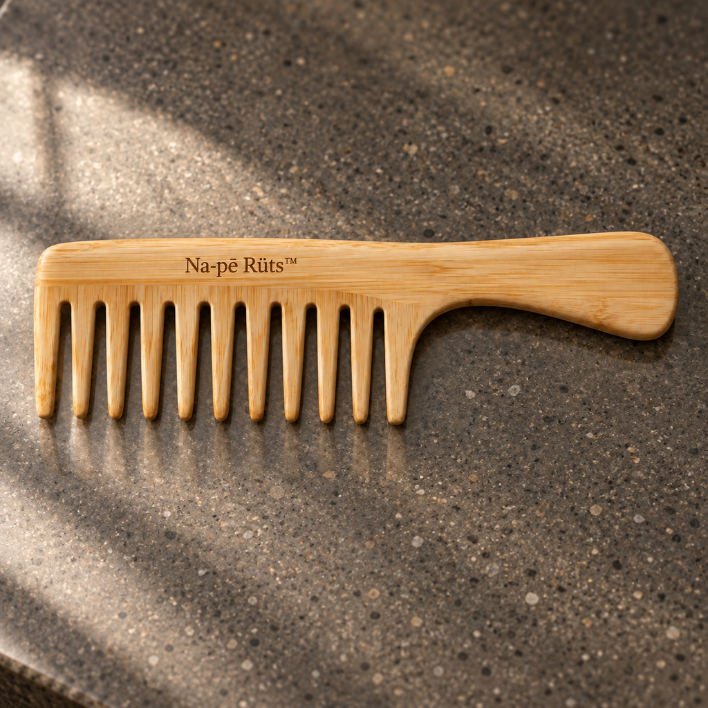 Na-pē Rüts™ Bamboo Wide-Tooth Comb