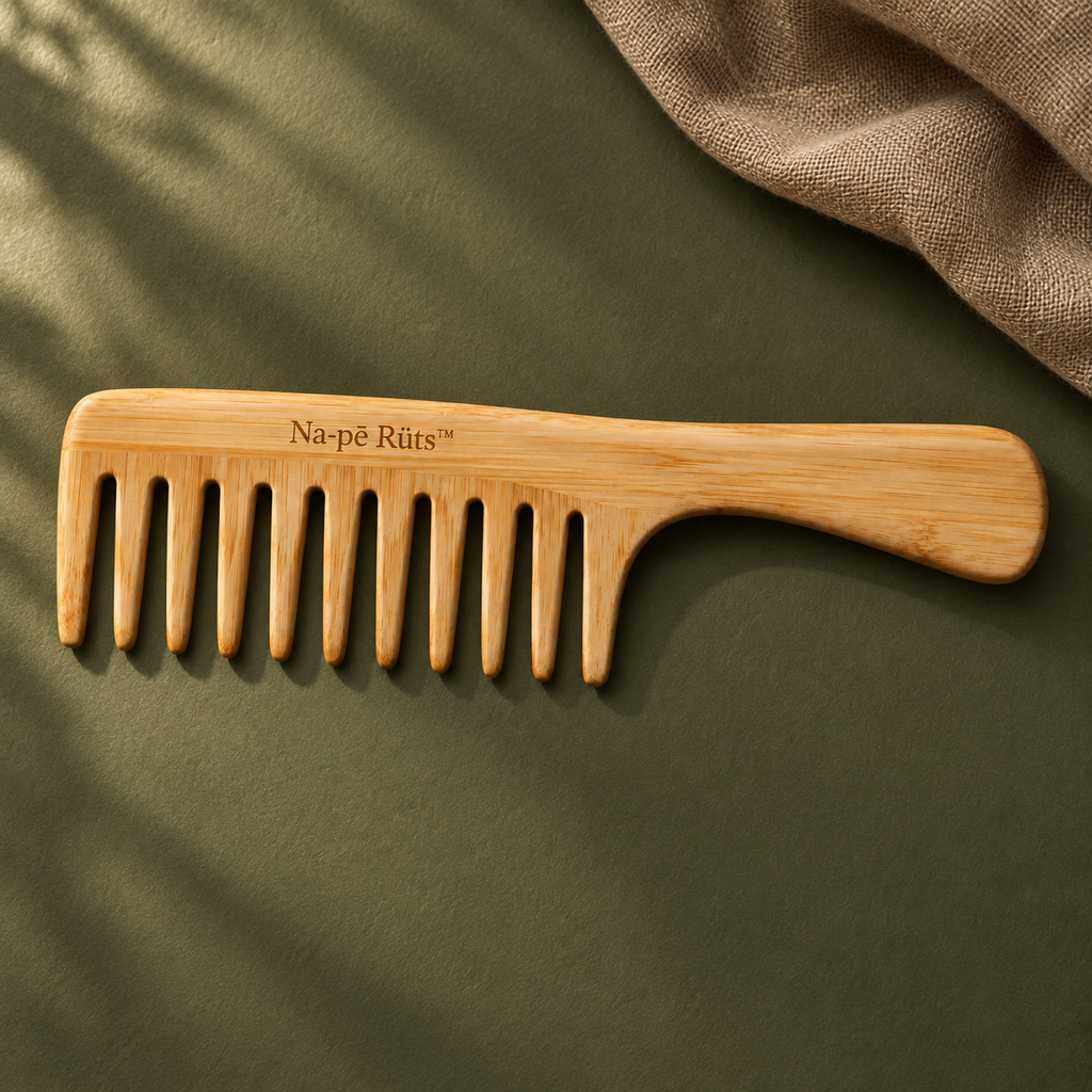 Na-pē Rüts™ Bamboo Wide-Tooth Comb