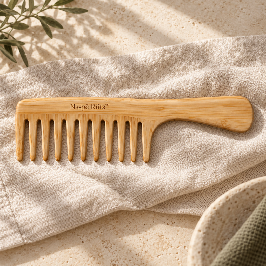 Na-pē Rüts™ Bamboo Wide-Tooth Comb